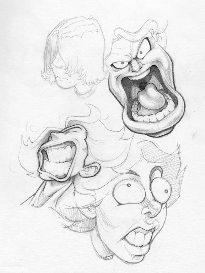 653x869 Funny Faces 1 By Preyingdantis - Funny Sketch Faces