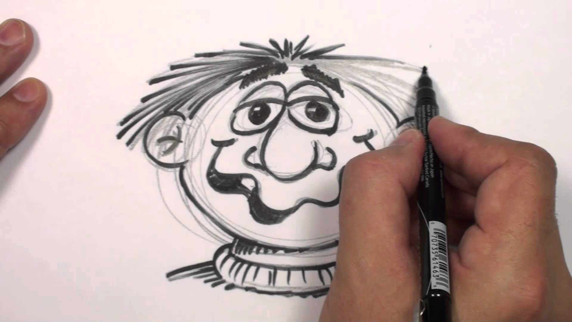 1920x1080 How To Draw A Cartoon Face - Funny Sketch Faces