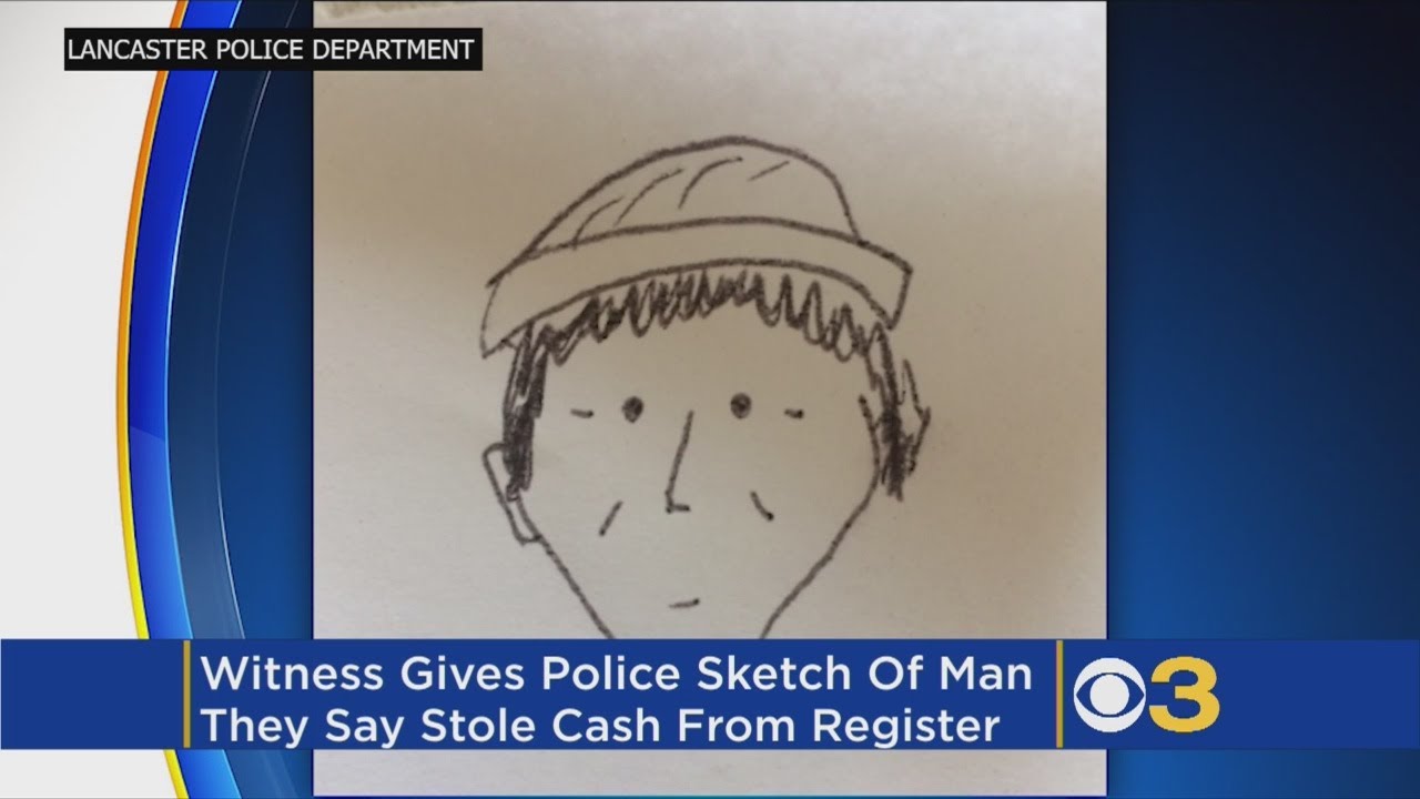 1280x720 Witness Draws Hilarious Sketch Of Suspect Who Stole Money From - Funny Suspect Sketch