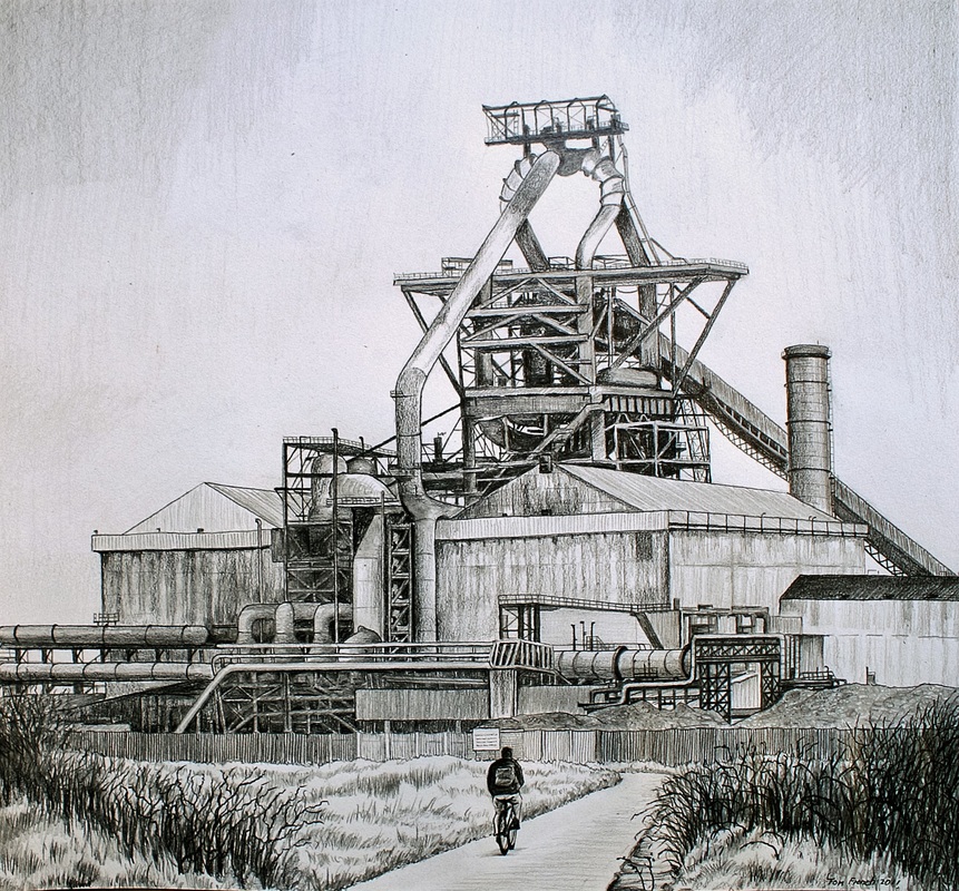 861x800 Redcar Blast Furnace - Furnace Sketch