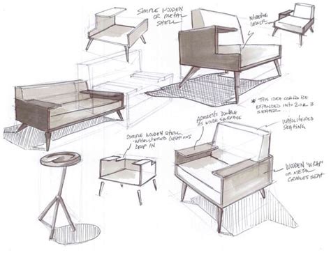 Furniture Design Sketches at PaintingValley.com | Explore collection of