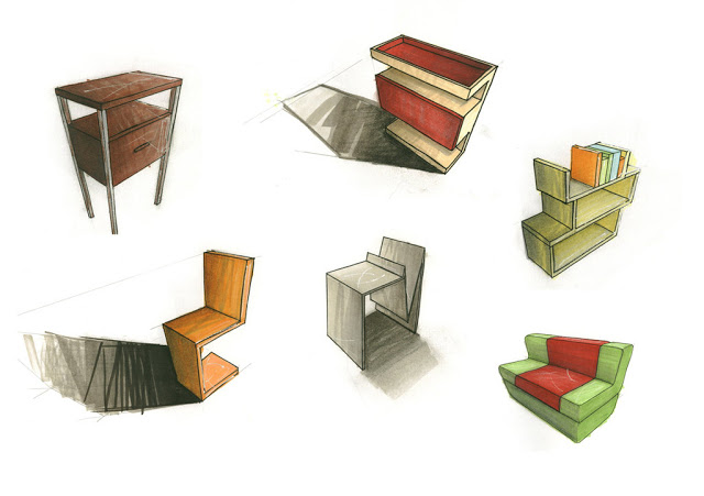 640x451 Furniture Design Sketching Amp Rendering - Furniture Design Sketches