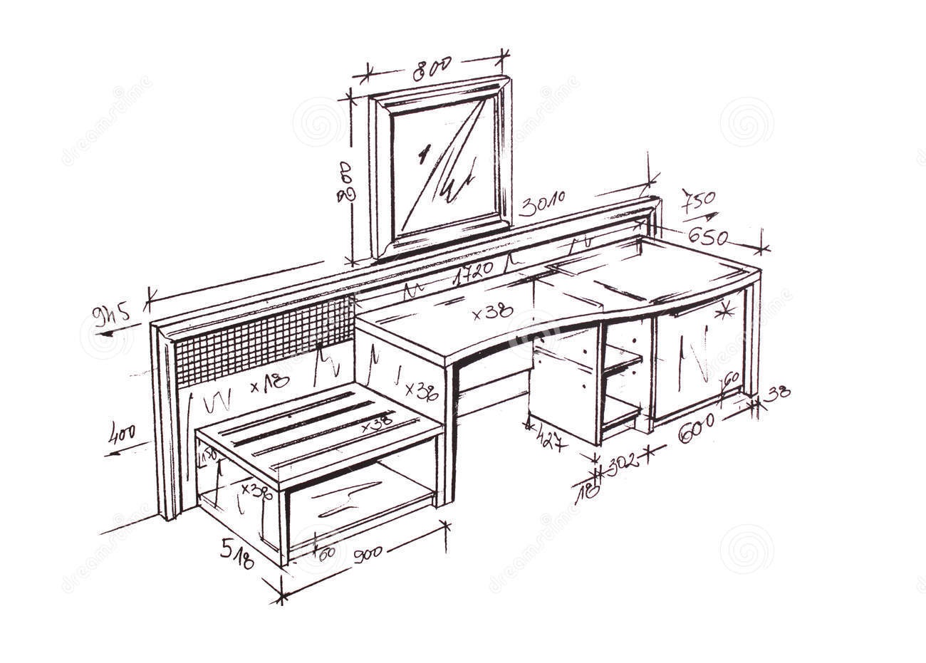 1300x931 Interior Design Sketches Furniture Hd Hd, Furniture Sketches - Furniture Design Sketches