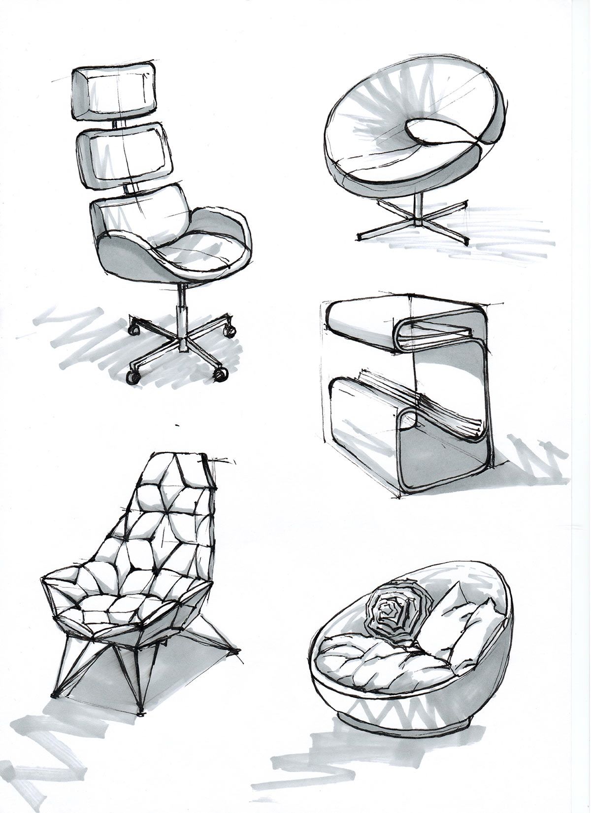 Furniture Sketch at Explore collection of