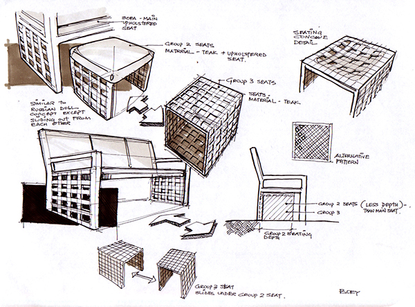 600x443 Design Sketches - Furniture Sketch