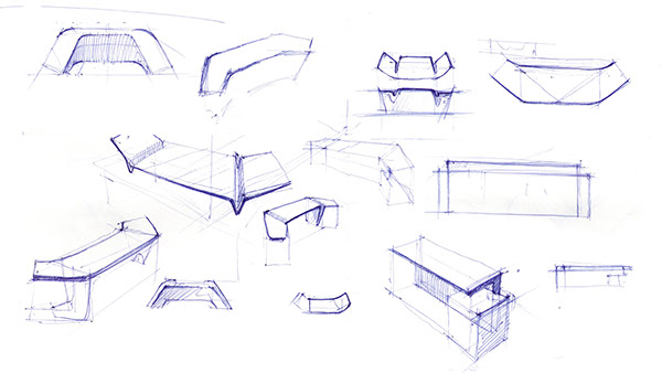 600x338 Furniture Sketches On Behance - Furniture Sketches