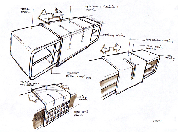 600x443 Design Sketches - Furniture Sketches