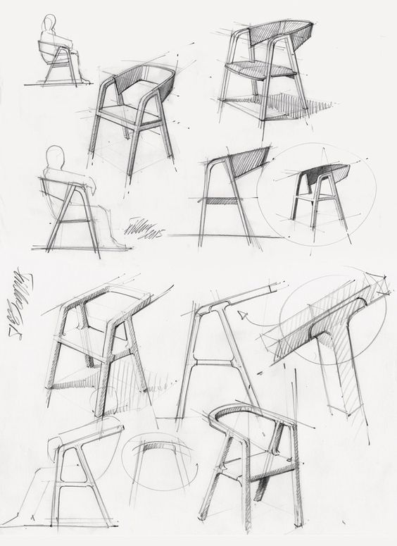 564x775 Productsketch Chair Development Sketch Follow On Instagram - Furniture Sketches