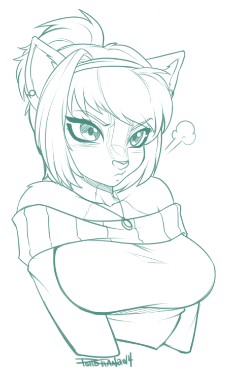 459x750 Pollo Chan - Furry Sketch