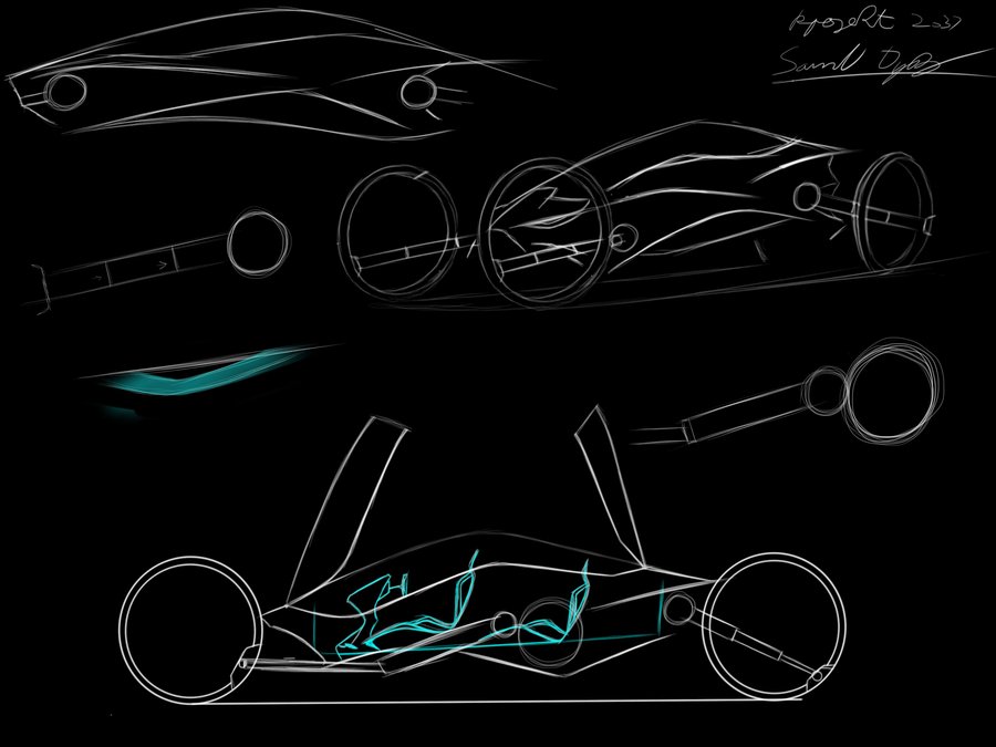 900x675 Future Car Sketches By Dyrborgdesign - Future Car Sketch