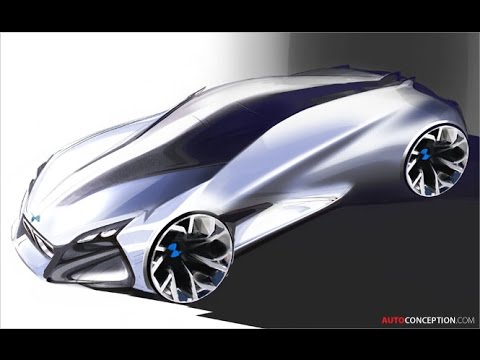 480x360 Car Sketching Bmw Vision Next 100 Concept - Future Car Sketch