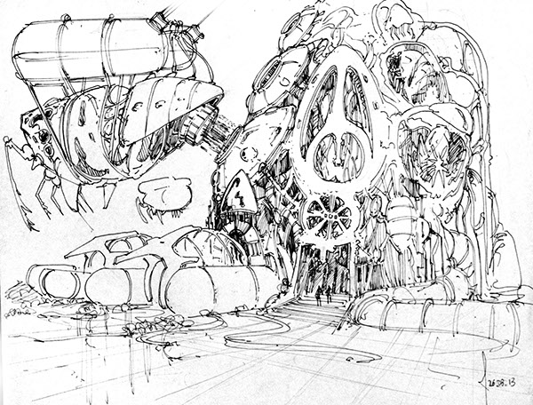 Future City Sketch At Paintingvalley.com 