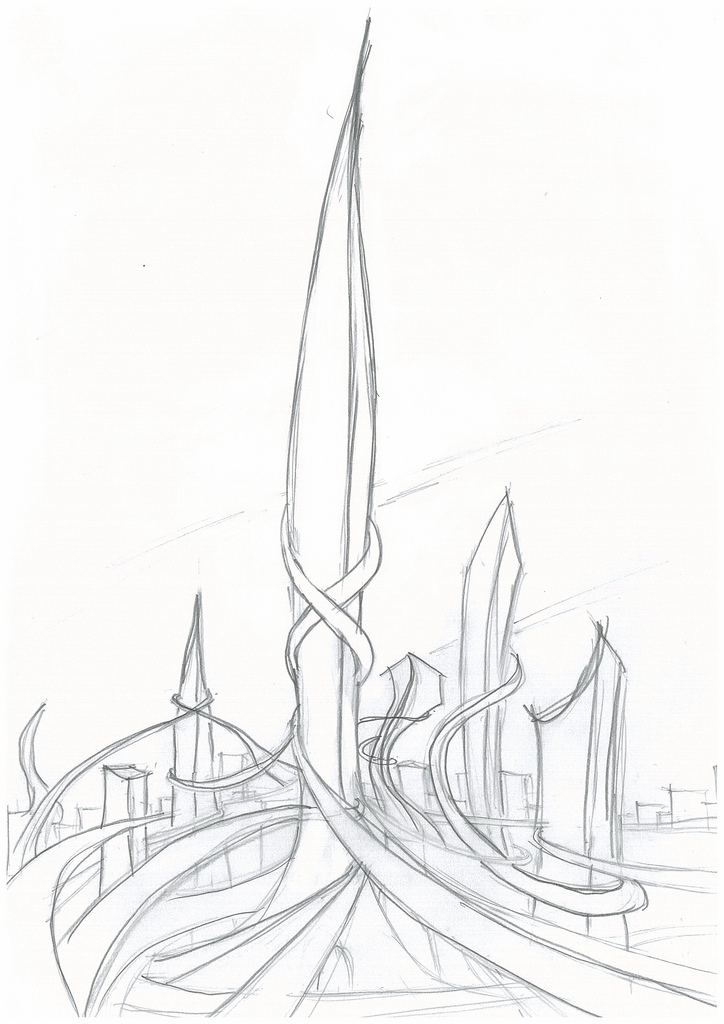 724x1024 Future City Sketch Pascalyan - Future City Sketch