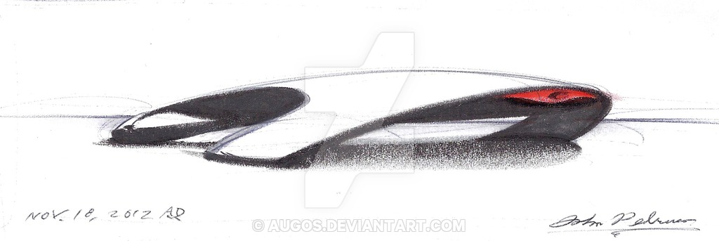 1024x343 Future Car Sketch 1 By Augos - Future Sketch
