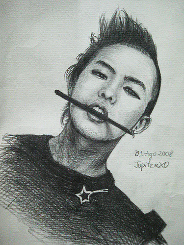 375x500 G Dragon Gd Lt3 Leader Of Big Bang I Luv Him Cus Of His - G Dragon Sketch