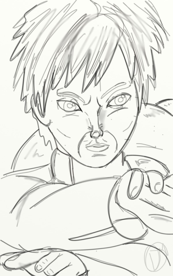 600x960 Artstation - Gaara Sketch