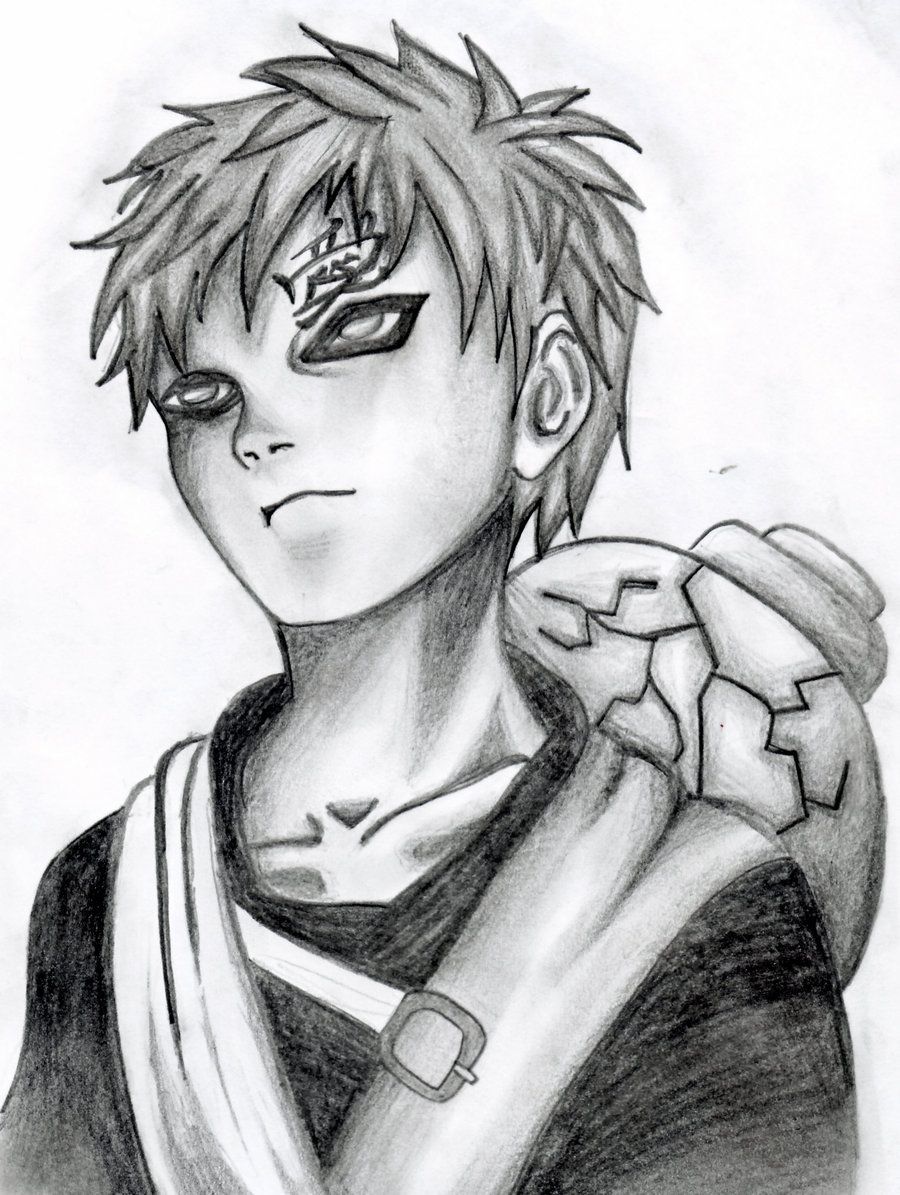 Gaara Kid Drawing