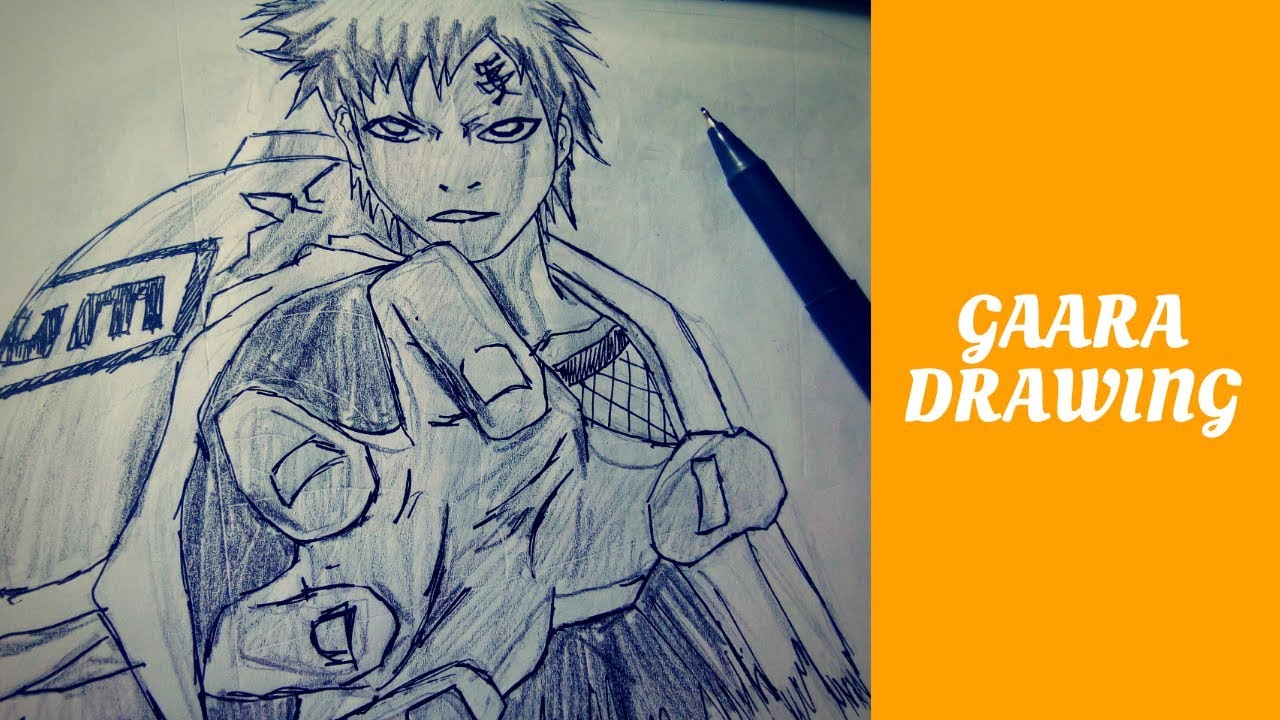 1280x720 Gaara Drawing - Gaara Sketch