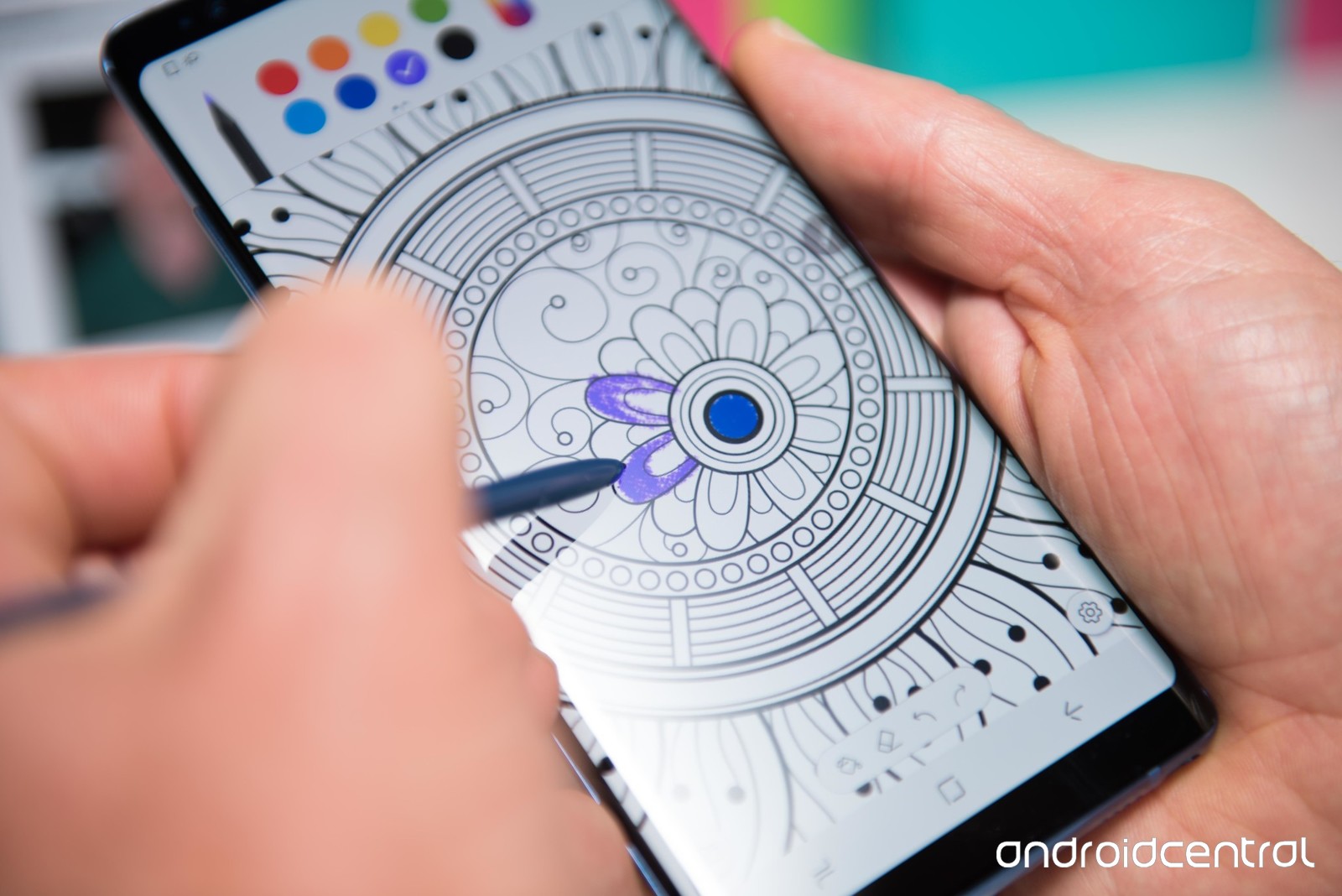 1600x1068 How To Use The Coloring Feature On The Galaxy Note 8 Android Central - Galaxy Note Sketch