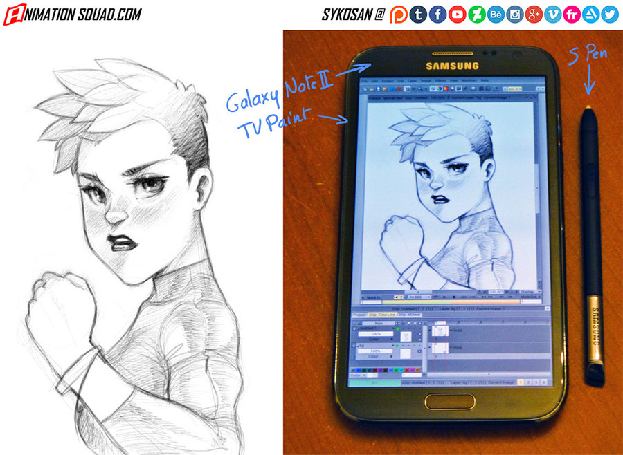 900x658 My First Sketch On Galaxy Note 2 By Sykosan - Galaxy Note Sketch