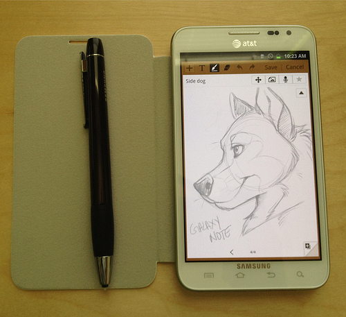 500x457 Samsung Galaxy Note (Sketching Machine) - Galaxy Note Sketch