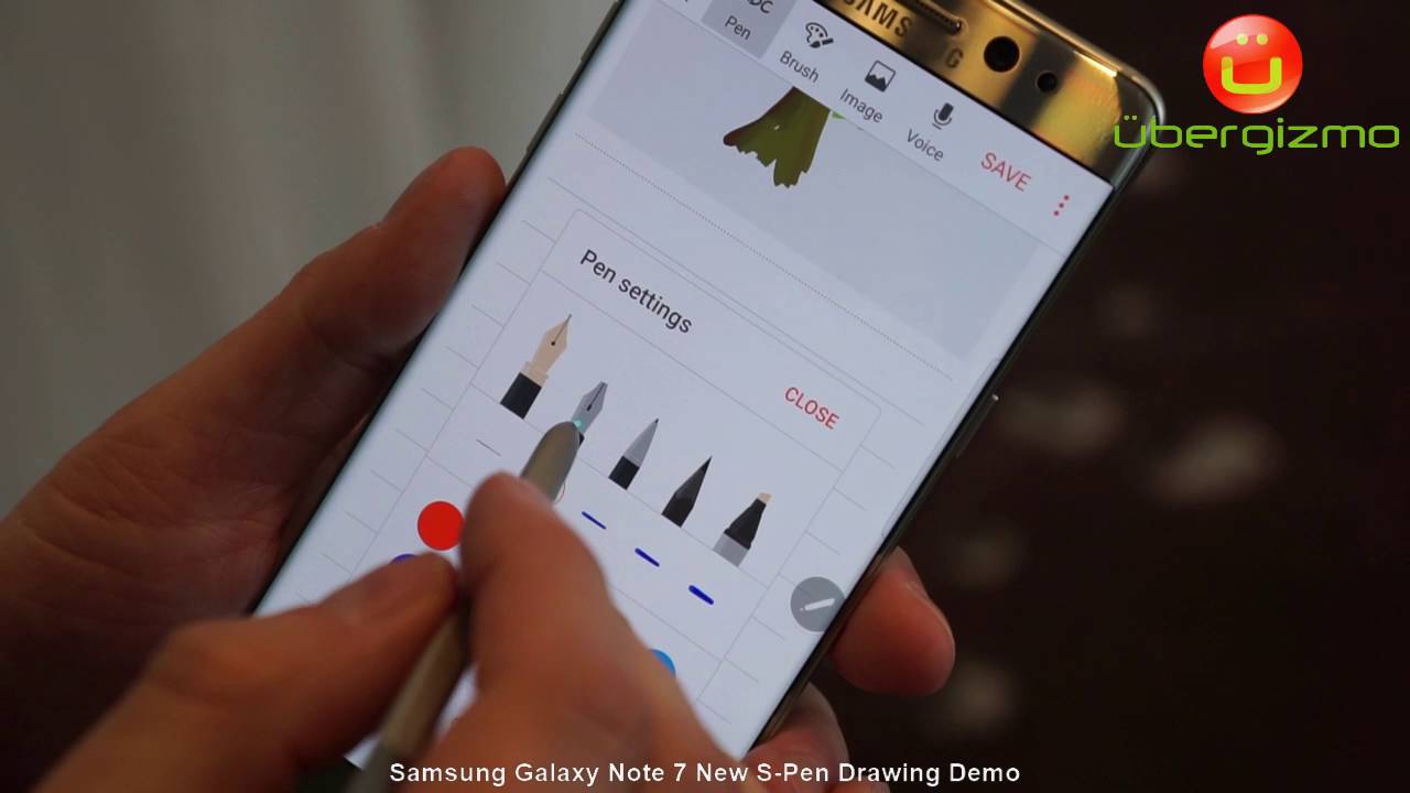 1280x720 Samsung Galaxy Note 7 S Pen Drawing Demo - Galaxy Note Sketch
