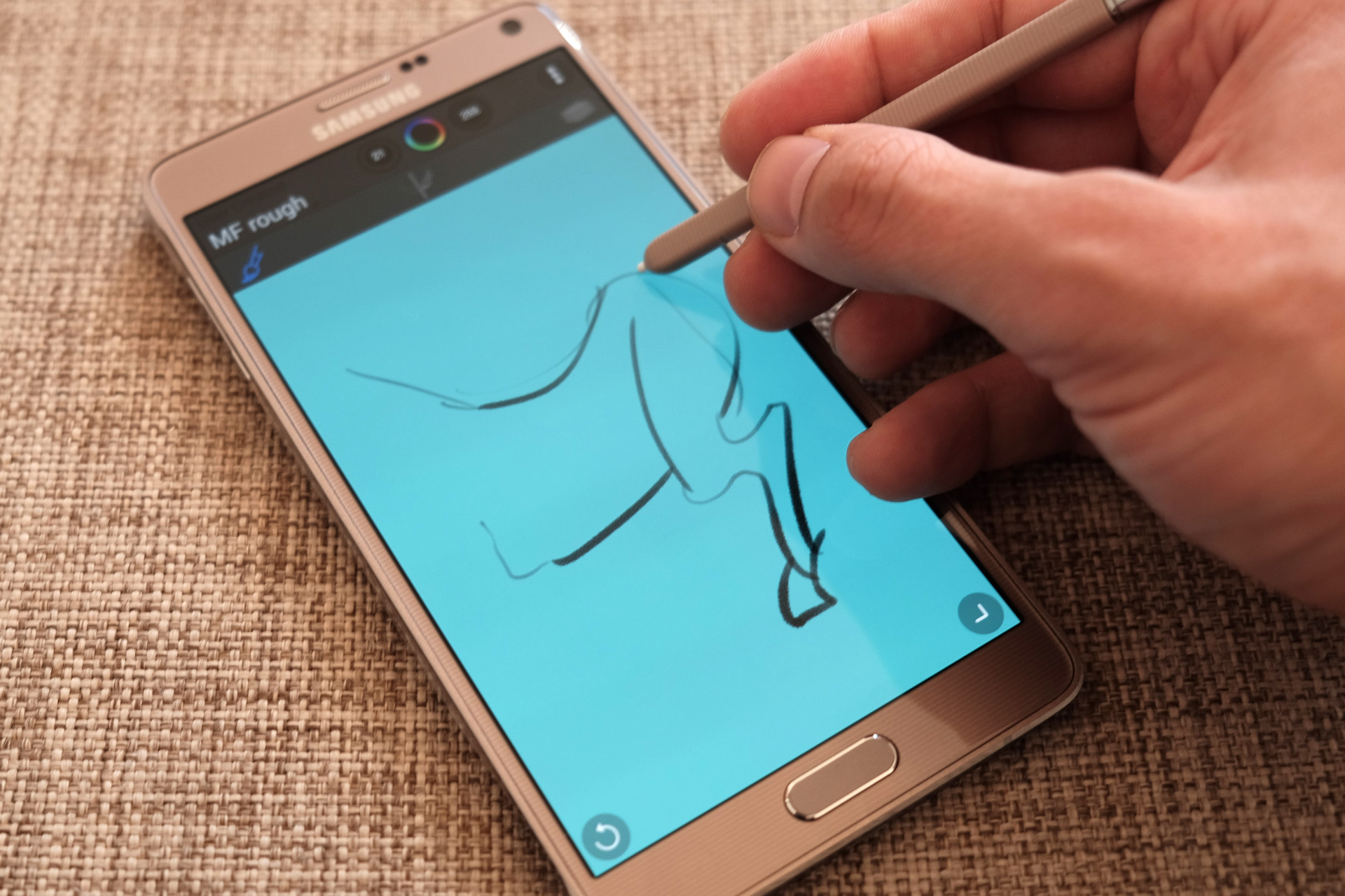 1920x1280 Samsung Note 4 Artist Review - Galaxy Note Sketch