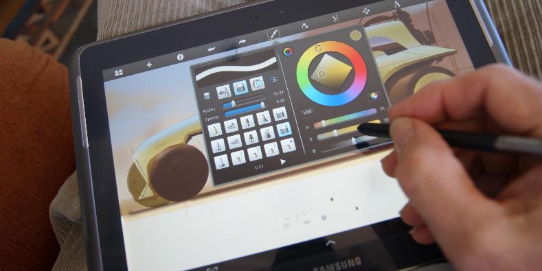 789x395 Drawon Galaxy Note .. Sketchbook Pro...wacom - Galaxy Note Sketch