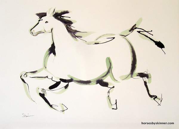 600x433 Galloping Horse Horses By Skinner - Galloping Horse Sketch