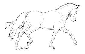 282x179 Simple Galloping Horse Drawing - Galloping Horse Sketch