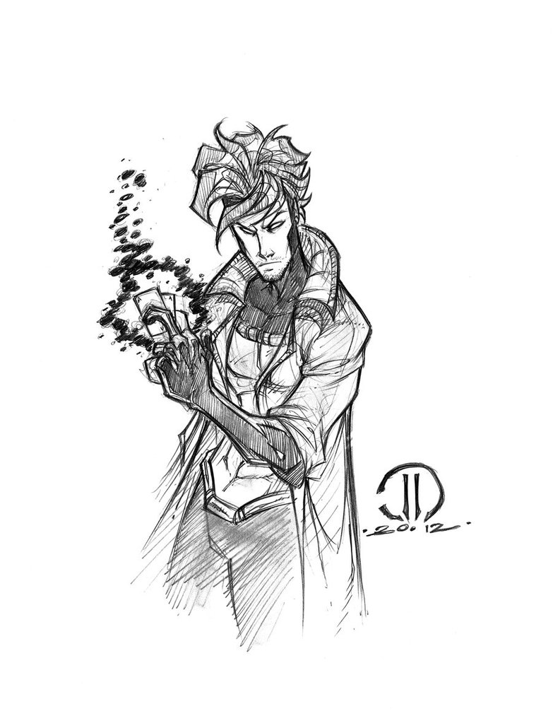 783x1020 Gambit Sketch By Joeyvazquez - Gambit Sketch