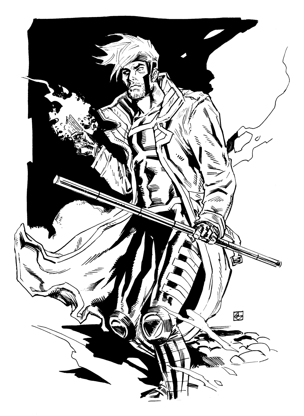 1000x1370 Gambit Sketch. Dean Kotz - Gambit Sketch