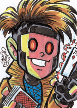 258x360 Chris G Daily Sketch Card - Gambit Sketch