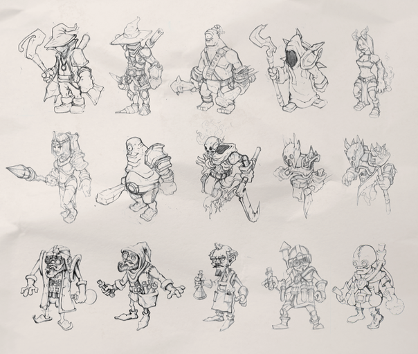 Game Character Sketch at PaintingValley.com | Explore collection of ...