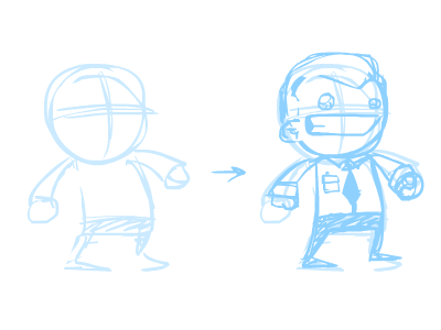 400x300 2d Game Art Tutorials 2d Character Design - Game Character Sketch