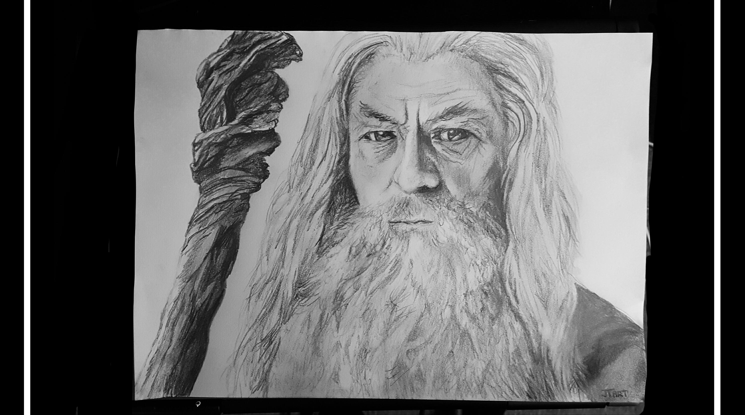 2982x1661 Gandalf Sketch I Did This Year. Hoping Amazon Does Right By The - Gandalf Sketch