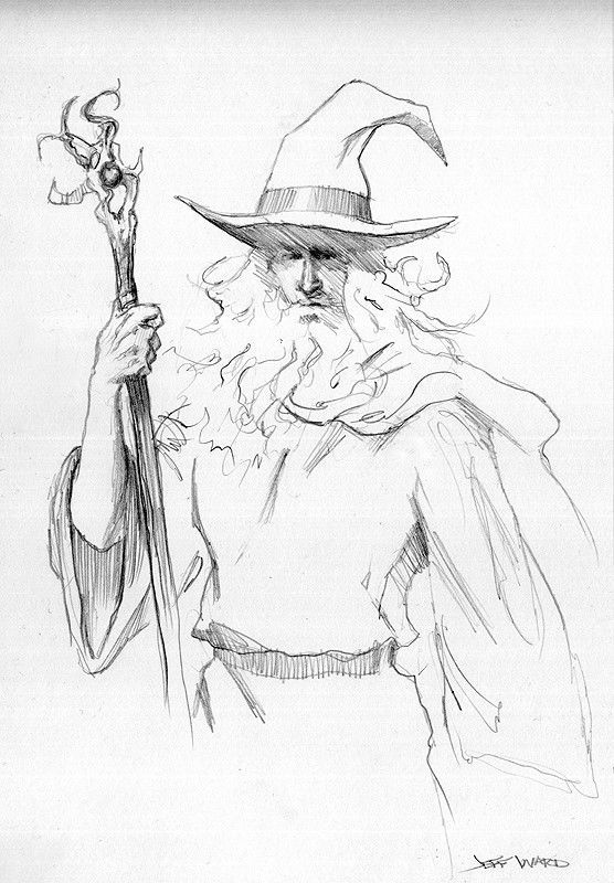 556x800 Gandalf The Wizard The Lord Of The Rings Fantasy Art Drawing By - Gandalf Sketch