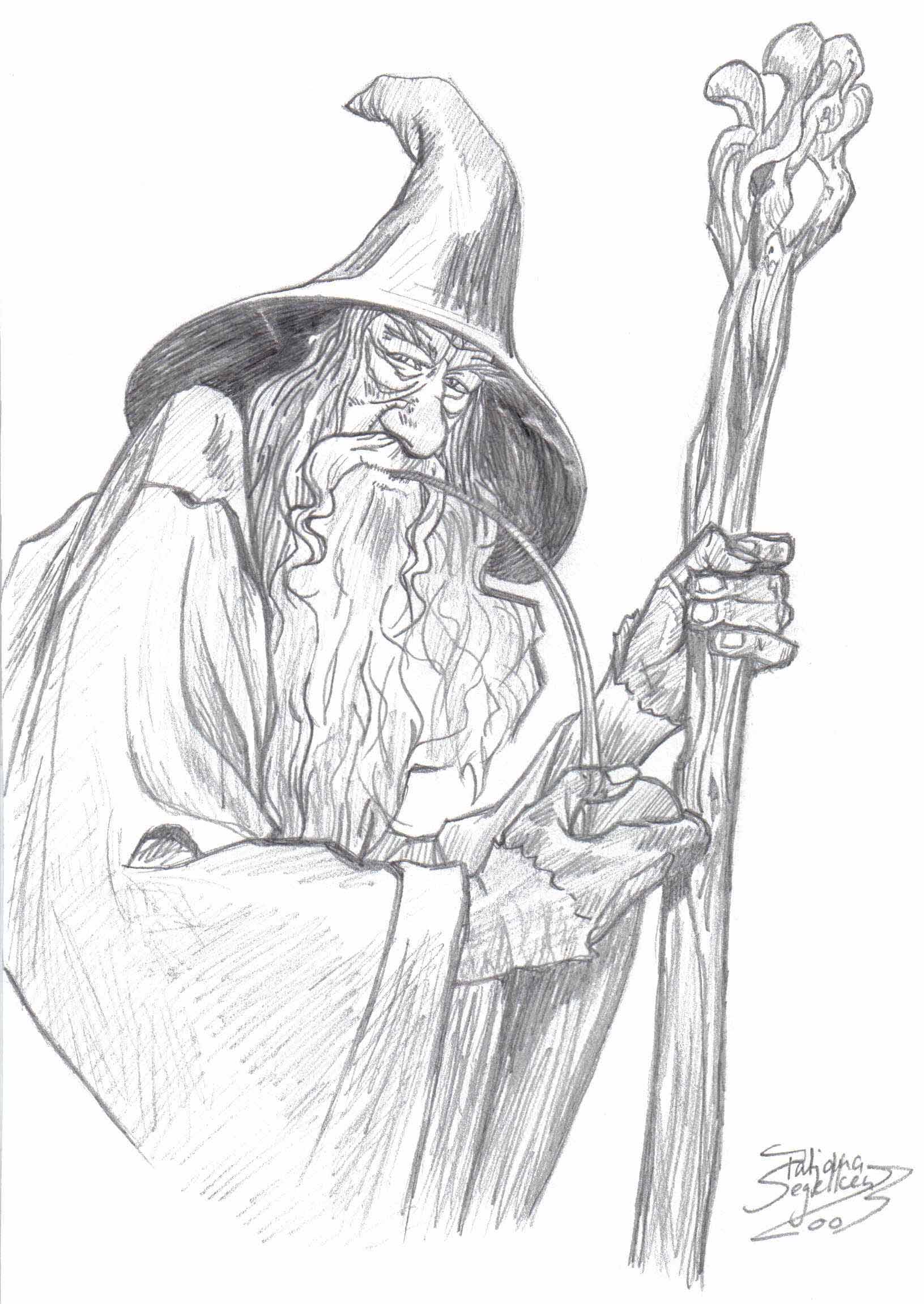 1631x2301 Gandalf Sketch - Gandalf Sketch
