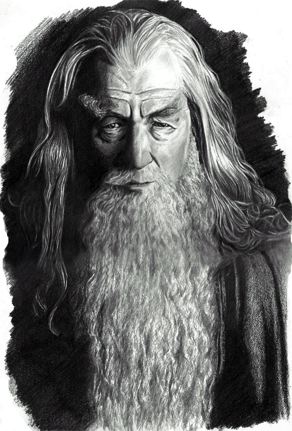 600x885 Gandalf The Grey By Leiaskywalker83 - Gandalf Sketch