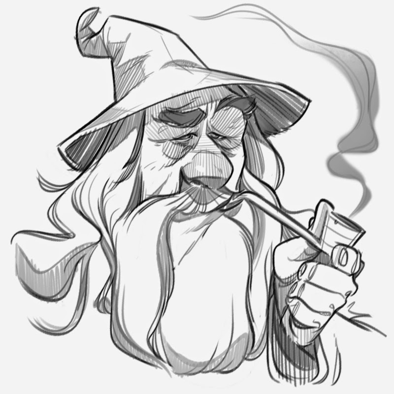 800x800 P.cohen Sketch Blog Gandalf The Grey - Gandalf Sketch