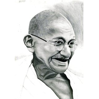320x320 Buy Mahatma Gandhi Pencil Sketch Online - Gandhi Pencil Sketch