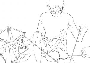 300x210 Drawing Of Mahatma Gandhi Gallery Gandhiji Realistic Pencil - Gandhi Pencil Sketch