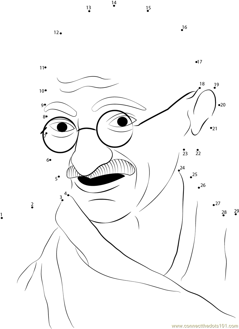 799x1097 Collection Of Gandhi Drawing For Kids High Quality, Free - Gandhi Sketch Outline