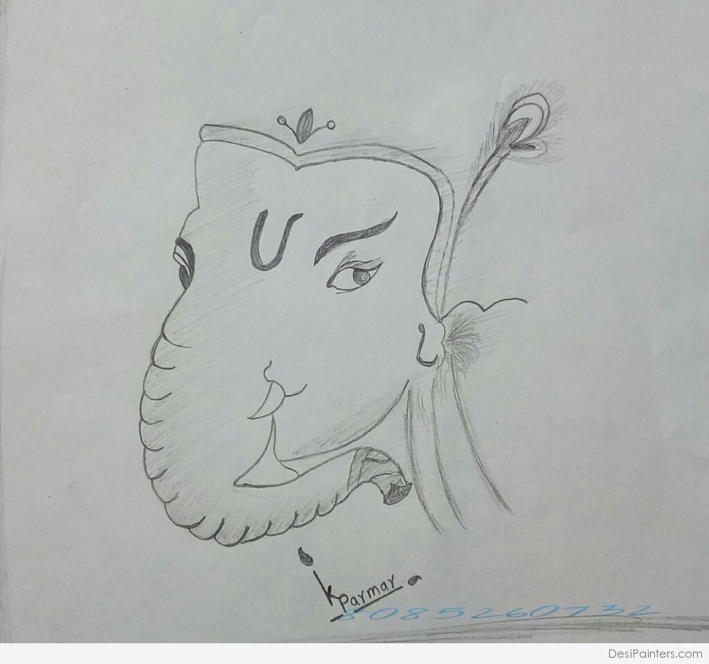 1024x959 Pencil Sketch Of Lord Ganesh Ji - Ganesh Ji Sketch