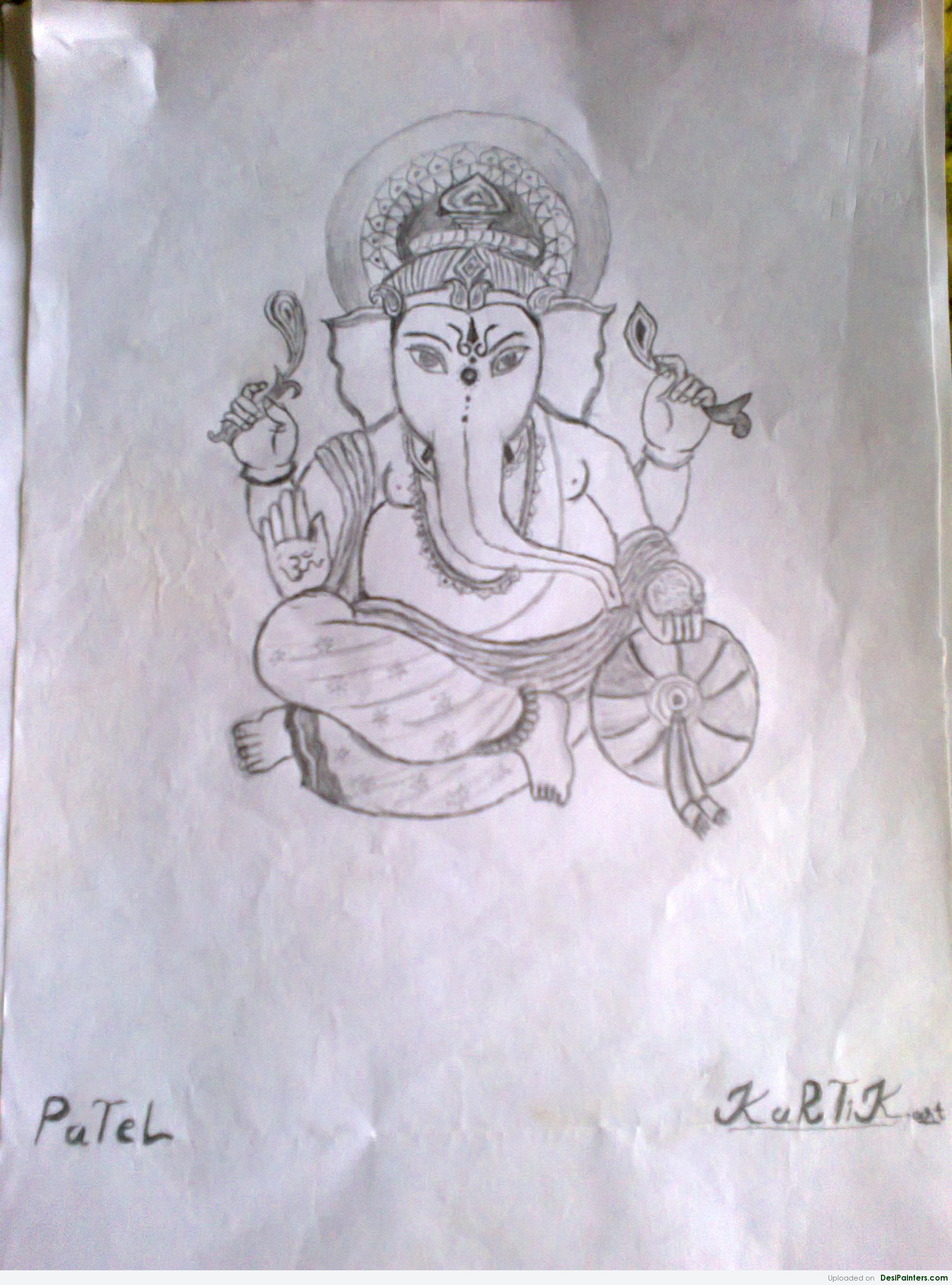 1944x2622 Sketch Of Shri Ganesh Ji - Ganesh Ji Sketch
