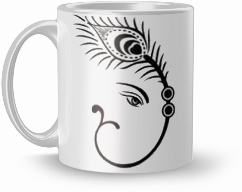 832x662 Tr Beautiful Gift For Best Brother Sketch Ganesh Ji 320ml Ceramic - Ganesh Ji Sketch