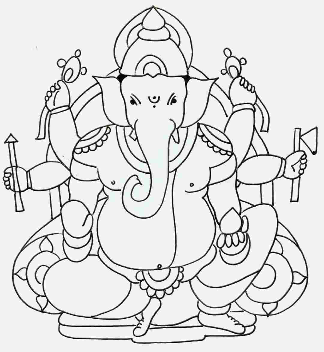 Ganesh Ji Sketch at PaintingValley.com | Explore collection of Ganesh