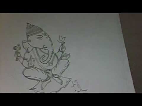 480x360 Pencil Sketch Of Ganeshji - Ganesh Ji Sketch