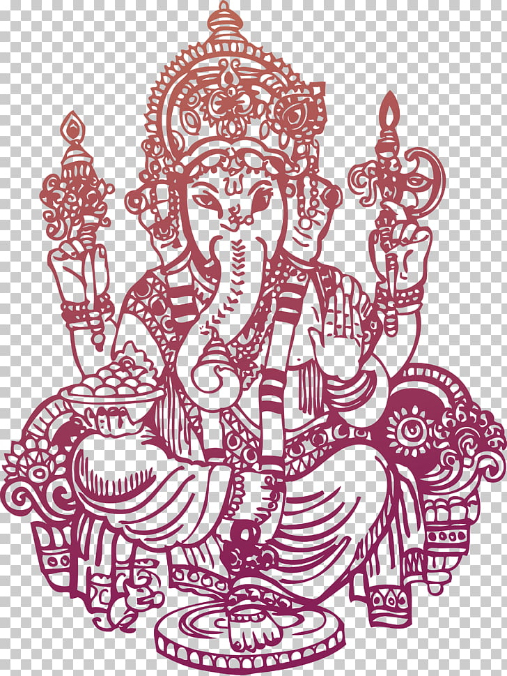 728x969 Ganesha Shiva Krishna Drawing Rama, Thailand Of God, Ganesh - Ganesh Line Sketch