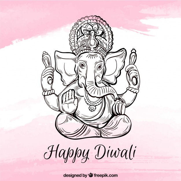 626x626 Ganesha Vectors, Photos And Psd Files Free Download - Ganesh Line Sketch